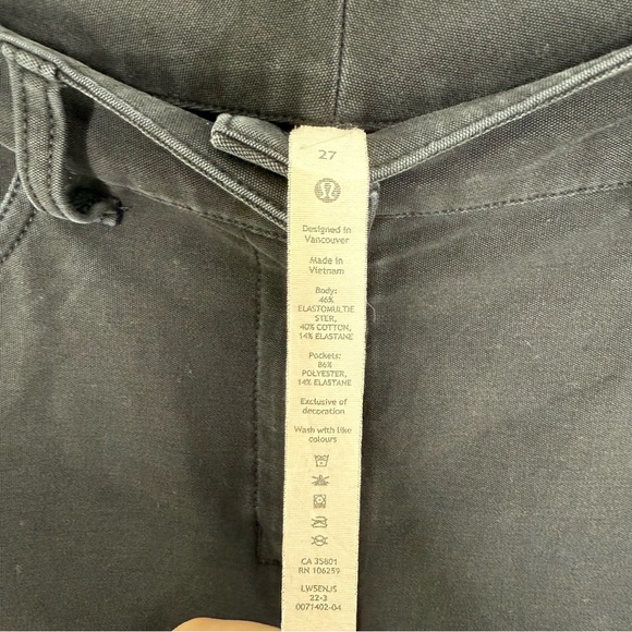 LULULEMON Black City Sleek 5 Pocket Wide-Leg High Rise Pant - Picture 5 of 7